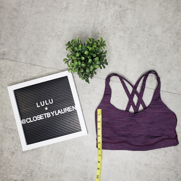 Lululemon Energy Bra "Wee Are From Space Plum" - Picture 8 of 12